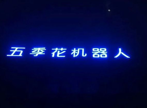 五季花机器人楼顶大字